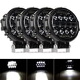 thumbnail image 2 of 4pcs 7inch Round LED Work Light Bar DRL Combo Pods Offroad SUV Driving Lights S+, 2 of 16