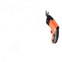 Cardboard Cutter with 2 Blades, Rechargeable Electric Fabric Cutter with Safety Lock for Cutting Cardboard Fabric Leather Carpet (Orange,22cmlong)