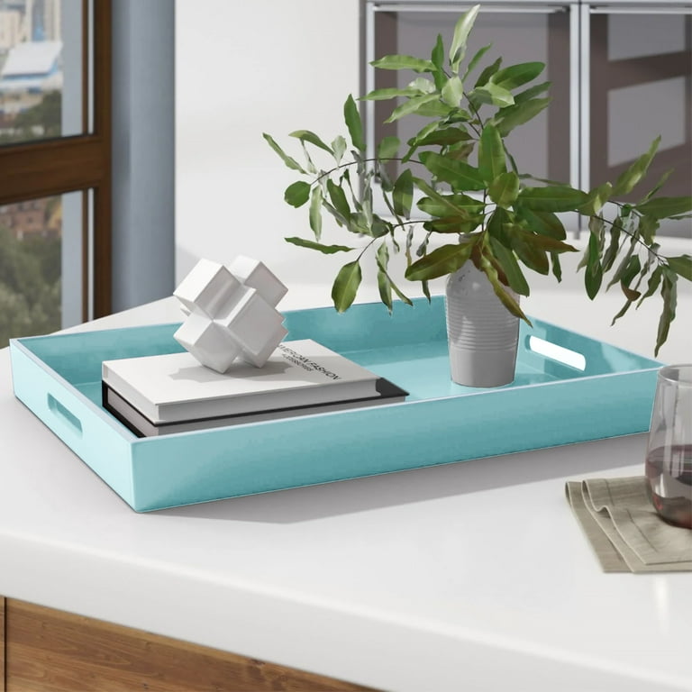 Teal on sale serving tray