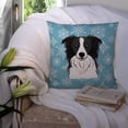 thumbnail image 3 of Carolines Treasures BB1675PW1414 Snowflake Border Collie Fabric Decorative Pillow, 3 of 4