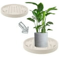 thumbnail image 4 of Niceauty Plant Tray with Wheels Beige for Indoor Flowerpots Supports and Moves Pots Without Damage, 4 of 4