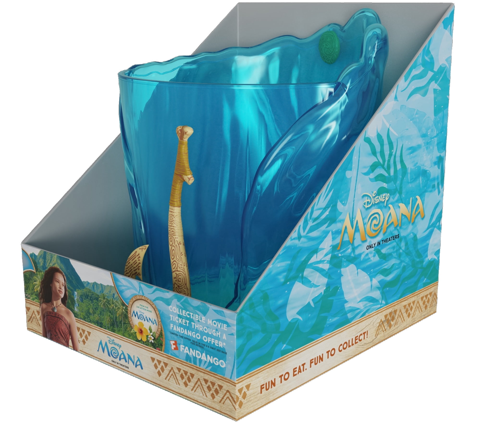 Moana Live Action Popcorn Bucket with $15 Fandango Ticket
