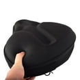 thumbnail image 3 of Stationary Bicycle Seat Cover Sponge And Silicone Padded Wide Bicycle Seat Black Fangkenuo, 3 of 9