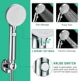 thumbnail image 3 of Dog Shower Head 3 Mode Handheld High Pressure Pet Sprayer With 100 Inches Extra Long Stainless Steel Hose (Polished Chrome), 3 of 8