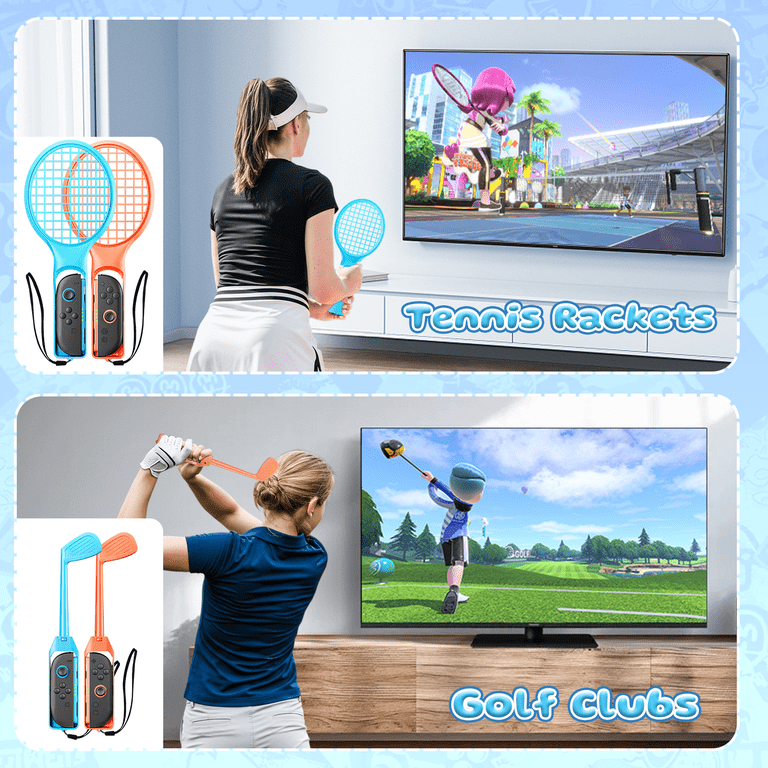 BRHE, 18 in 1 Switch Sports Accessories Bundle, Blue - Walmart.com