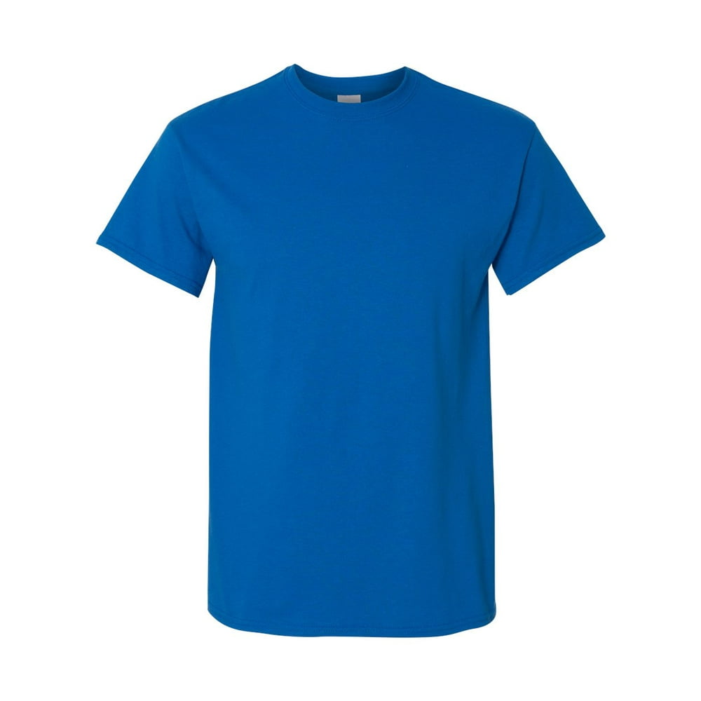 Gildan - Gildan 5000 Heavy Cotton Men's T-Shirt - Neon Blue - Medium ...