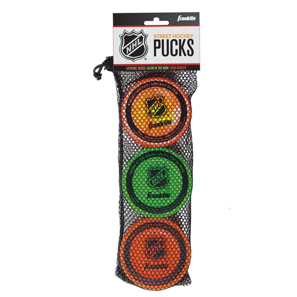 Franklin Sports Street Hockey Pucks Practice Puck 3Pack Walmart