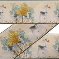 thumbnail image 3 of IBA Indianbeautifulart Blue Tree|Bird & Reindeer Animal Ribbon&nbsp;Trim&nbsp;Tape Fabric Laces For Crafts Printed Velvet&nbsp;Trim&nbsp;9 Yards Sewing Accessories 3 Inches, 3 of 5