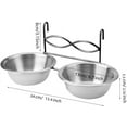 Set of 2 Dog Crate Dog Bowls Hanging, Kennel Water Bowl, Dog Crate