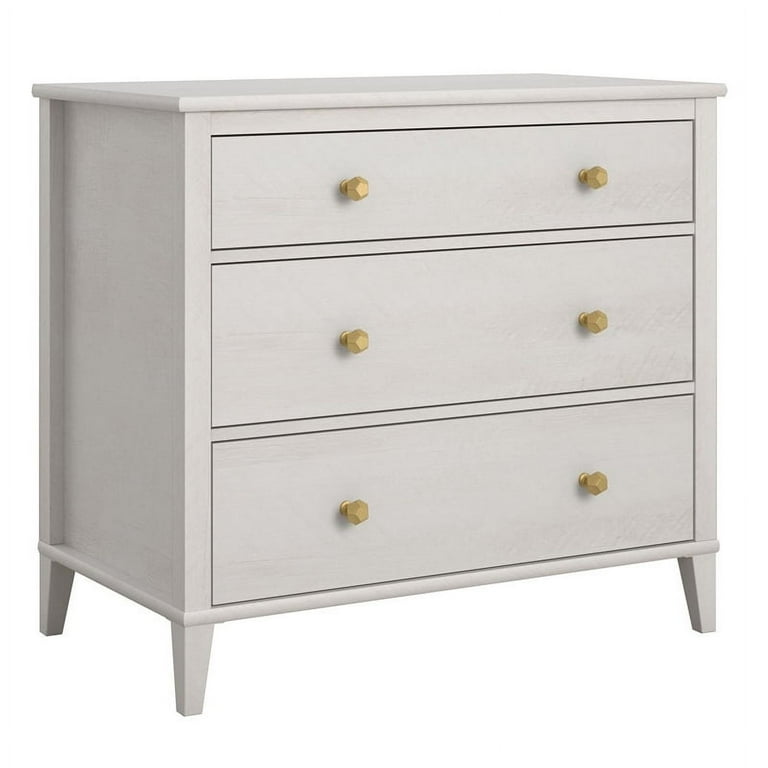 Home Square 2-Piece Set with Nightstand & 3 Drawer Dresser in Ivory Oak -  Walmart.com