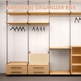 thumbnail image 4 of PAMINGONO Ivory Plastic Storage Box 1Pcs Rectangular Collapsible For Closet Management And Space Saving, 4 of 8