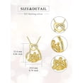 thumbnail image 5 of CACA LADY Mom necklace for Women from Daughter 925 Sterling Silver 14k Gold Plated Mother and 1 Daughters 1 son Necklace Daughter Gift from Mom, 5 of 6