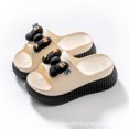 thumbnail image 2 of Nuevas zapatillas de mujer, sandalias de playa, zapatos con elevación, encantadoras sandalias de verano de tiro alto antideslizantes con punta envuelta para usar en la playa al aire libre, 2 of 3