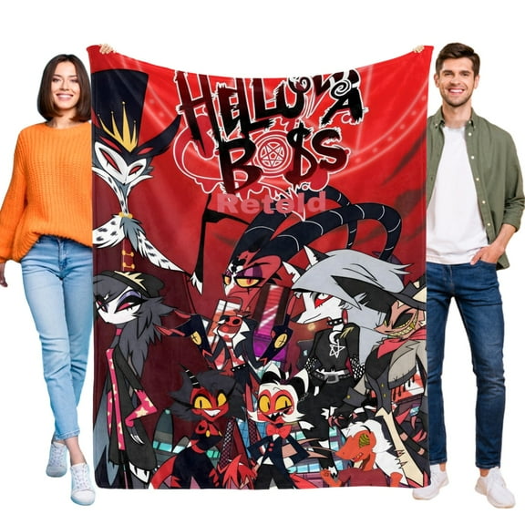 Helluva Boss-themed Pals Plush Throw Blanket Gifts for Fans Girls Boys Women Present Suitable for a variety of settings 40''*60''(100*150cm)