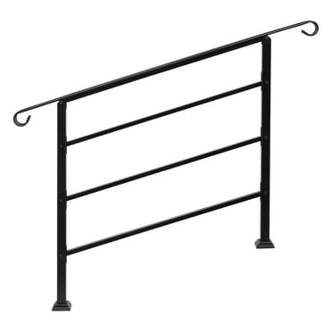Ktaxon Handrail for Stairs Fits 1-4 Step Stair Railing Handrail for Outdoor Step - Upgraded
