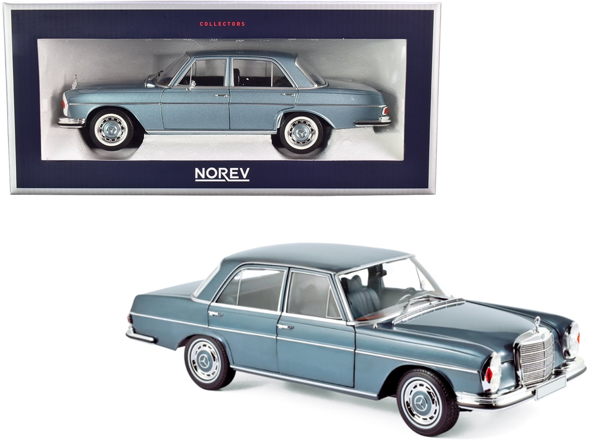 1968 Mercedes-Benz 280 SE Coupe Blue 1:18 Diecast Car Model Collection by Norev
