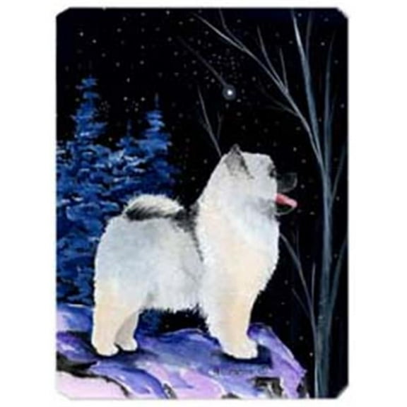 Starry Night Keeshond Mouse Pad