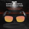 thumbnail image 2 of Bluetooth Bone Conduction Sunglasses – Polarized Audio Glasses, Wireless Sports Headphones, IP7 Waterproof, 4H Playtime for Running/Cycling/Driving (Gold), 2 of 7