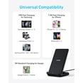 thumbnail image 3 of Anker 313 Wireless Charger (Stand), Qi-Certified for iPhone 17/17/17 Pro/17 Pro Max/15/14/13, 10W Fast-Charging Galaxy S23 S22 S21(No AC Adapter), 3 of 6