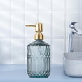 thumbnail image 4 of Glass Shampoo Bottles And Body Wash Bottles Pump-style Soap Dispenser Bottles Liquid Pump Bottles With A Textured Middle Bands, 4 of 6