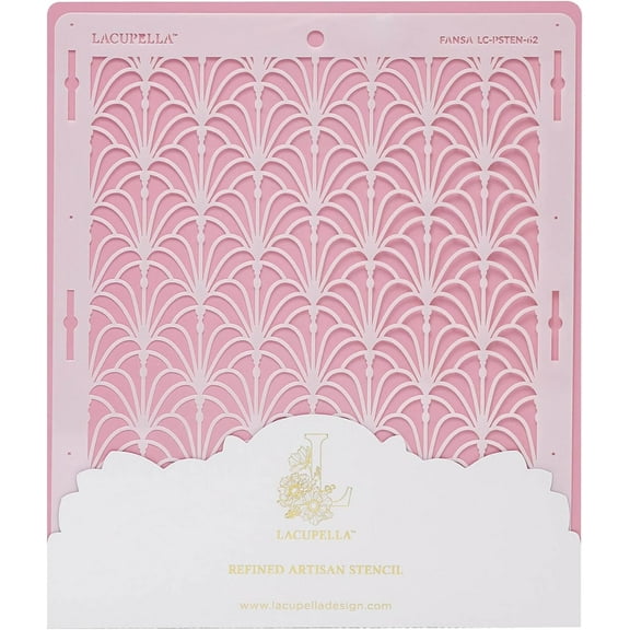 Lacupella Cake Stencil FANSA - Fan Art Deco Pattern