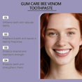 thumbnail image 3 of 1-3X Bee Venom Toothpaste for Gum Restoration, Purple Teeth Whitening Toothpaste for Sensitive Teeth, Anti-plaque -Breath Fresheners - 100g, 3 of 5