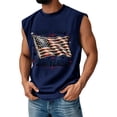 thumbnail image 2 of Youpwaven Men's USA 250th Anniversary Tank Top, Waving American Flag & Stars Graphic Muscle Shirt, Independence Day 1776-2026 Patriotic Sleeveless Tee S-3XL, 2 of 4