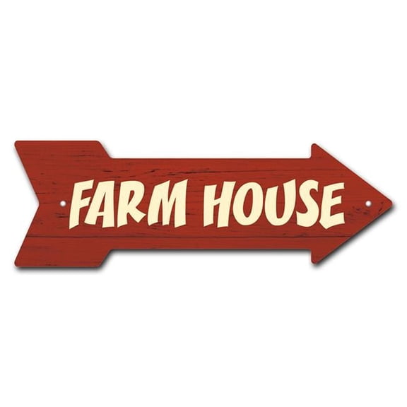 SignMission P-ARROW8-999876 8 x 24 in. Wide Farm House Arrow Sign