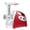 Red, variant on CJC Meat Grinder, 2 Adjustable Speed Electric Meat Grinders for Home use, Sausage Stuffer, Black
