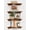 2. Walnut, variant on White Corner Floating Shelves for Wall Set of 4, Rounded Corner Shelves Wall Mounted for Kids Bedroom Books, Cute Wood Hanging Corner Shelf for Bathroom Decor, Living Room, Small Spaces