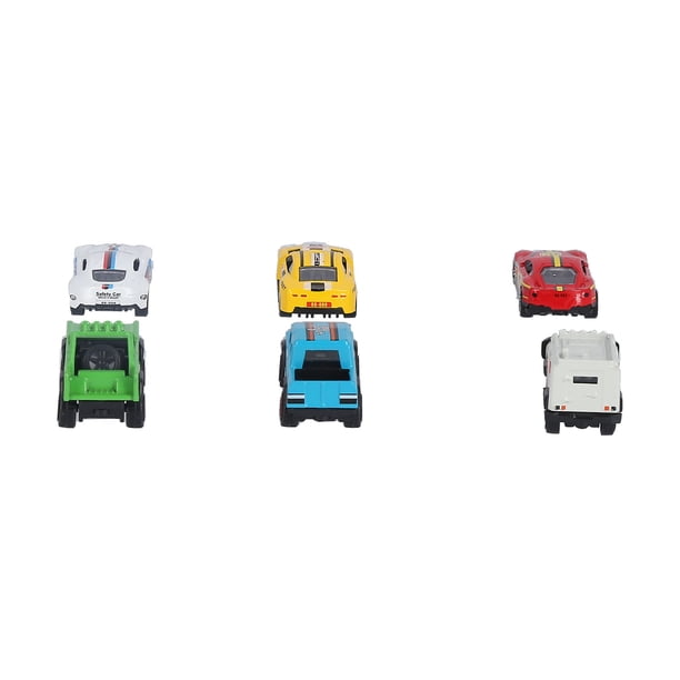Juego de coches de juguete de metal fundido a presión, 6 piezas de coches de aleación, juego de modelos de coches de aleación para niños pequeños, jueg
