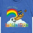 thumbnail image 3 of Pete The Cat - Flying Box Free Your Imagination - Toddler And Youth Short Sleeve Graphic T-Shirt, 3 of 6