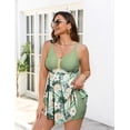 thumbnail image 3 of a.Jesdani Women Plus Size Swimsuit Two Piece Tummy Control Bathing Suits Flowy Tankini Swimwear with Drawstring Boys Shorts Swim Dress Green 2X, 3 of 12