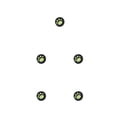 thumbnail image 3 of Sidaley Grips Caps Cómodo Útil Forma de pata de gato Thumbstick Cover Controller Accesorios Suministros de videojuegos verde sobre negro Type2 NO2, 3 of 4