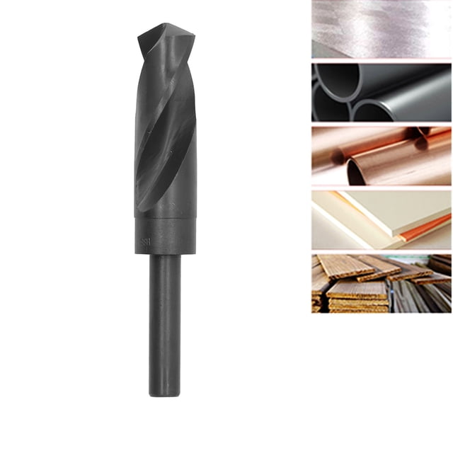 Twist Drill Bit, Wide Use HSS Drilling Bits High Hardness 1/2in Straight Shank 118 Angle For Copper For Iron