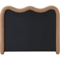 thumbnail image 3 of Meridian Furniture Gavin Cognac Chenille Fabric Queen Bed, 3 of 5