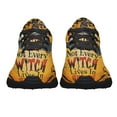 thumbnail image 5 of Halloween Witch Not Every Witch Lives in Salem Shoes Sneakers Black Size 7.5, 5 of 7