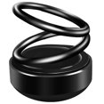 thumbnail image 3 of Perfume giratorio para coche, aromaterapia, ambientador de aire, tableta de incienso reemplazable, negro Feliz Sencillez, 3 of 5