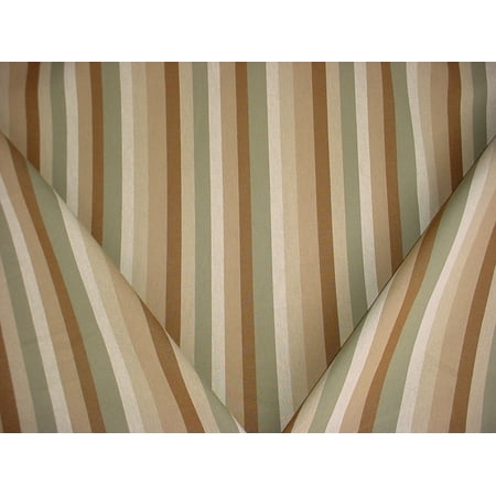 Garden Material - Swavelle Mill Creek / TFA Watson in Garden - Heavy Cotton Stripe Designer Upholstery Drapery Fabric - By the Yard