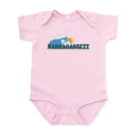 

CafePress - Narragansett RI Waves Design Infant Bodysuit - Baby Light Bodysuit Size Newborn - 24 Months