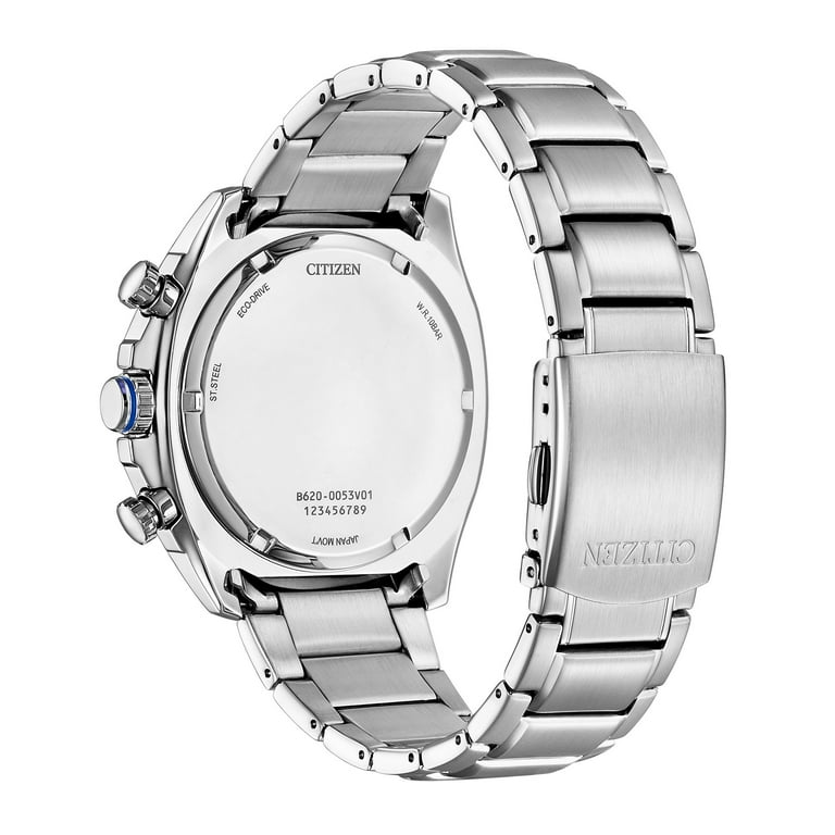 Citizen Men's Eco-Drive Stainless Steel Black Dial Chronograph