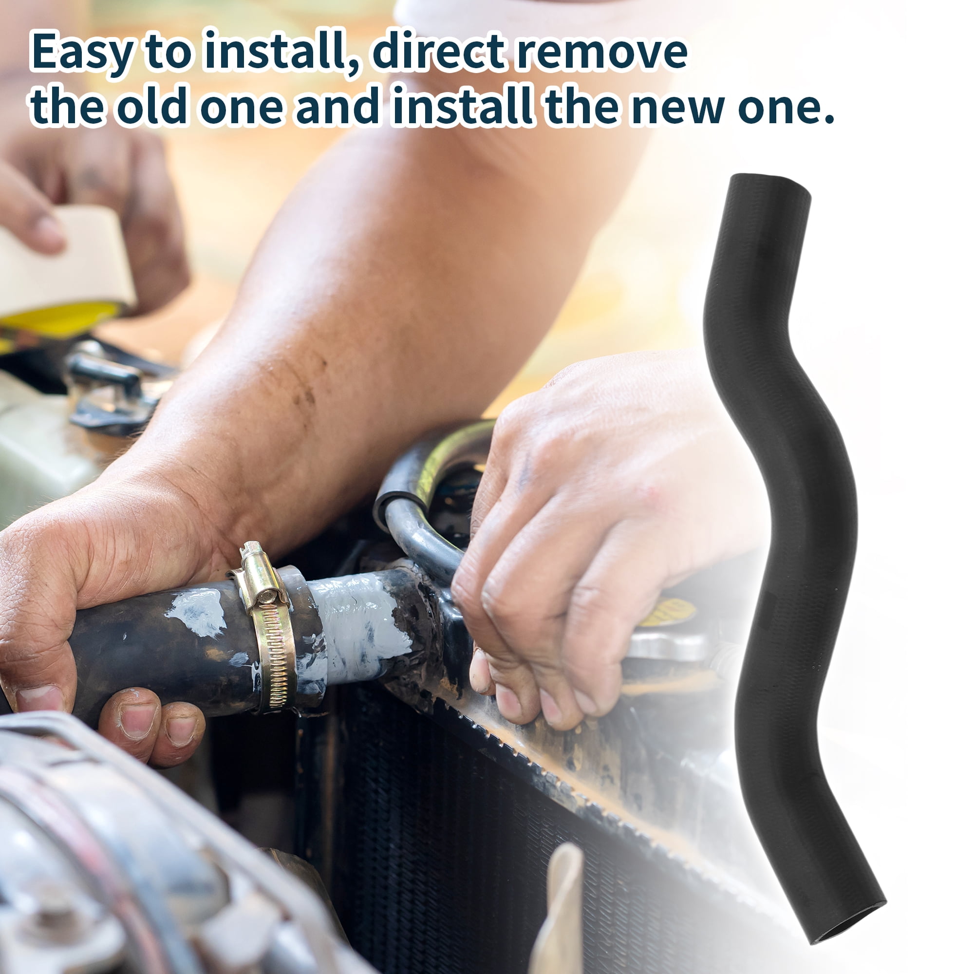 Unique Bargains Radiator Hose Heater Hose Radiator Outlet Hose Pipe No.96629080 Water Pipe
