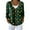 Dark Green, variant on Women's Fashion Long Sleeve Christmas Snowman Snowflake Print Jacket Cardigan for Holiday Party and Casual Daily Wear,Khaki,S