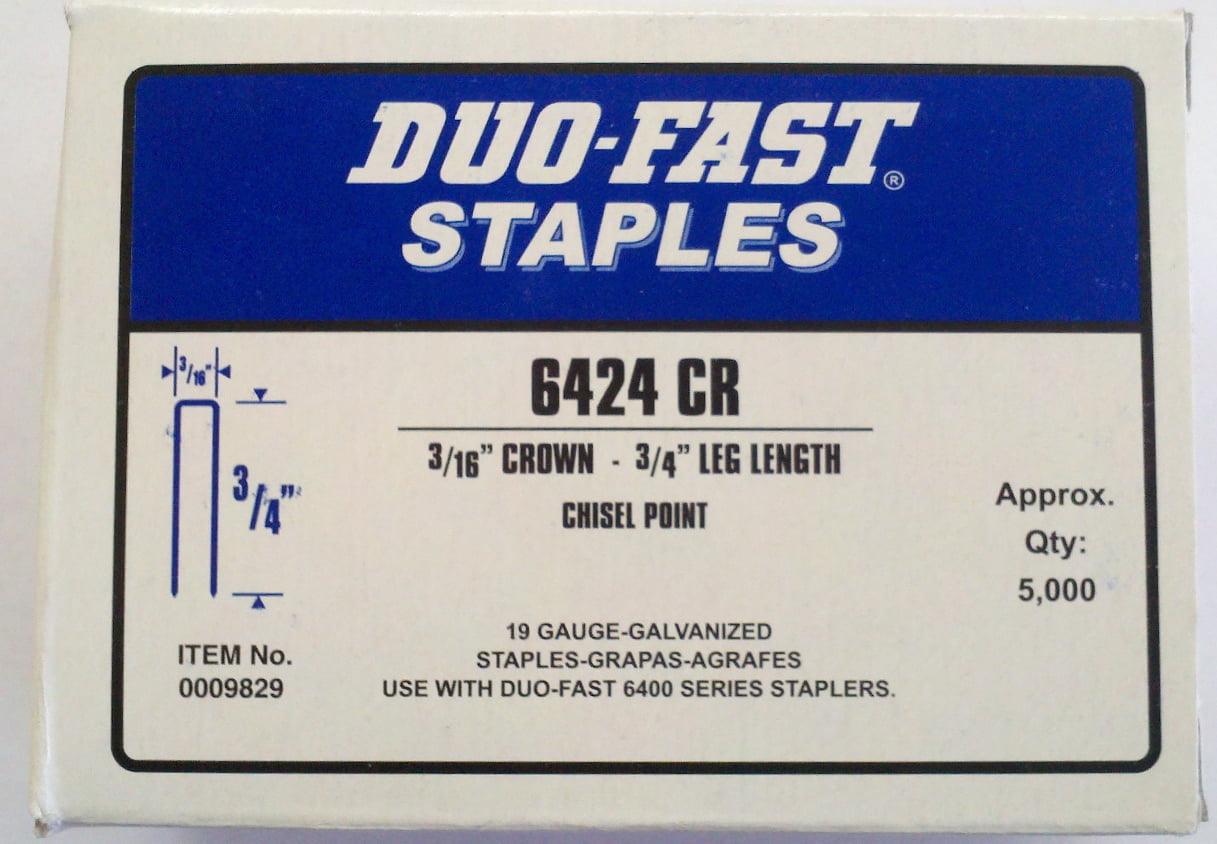 Duo-Fast 1836CGR staples 5000/box 