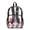 America Floral Stars, variant on ZIATUBLES Clear Backpack, Heavy Duty Fabric & PVC Transparent Bookbag with Pear Print, Large Capacity See Through Backpack for School College Work Travel Security