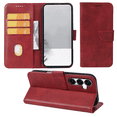 thumbnail image 3 of SELOZKE for Samsung Galaxy S25 5G Red Full Coverage Wallet Case with Credit Card Holder,PU Leather Magnetic Protective Phone Case, 3 of 5