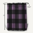 thumbnail image 5 of Simply Daisy 70" W x 73" L Buffalo Plaid Polyester Shower Curtain, Larkspur [1 Ct], 5 of 5