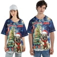 thumbnail image 4 of Merry Christmas and Happy New Year Santa Pug Holiday Xmas Winter All Over Print 3D Baseball Shirt Dog Lover Gifts Softball Sport - 00024, 4 of 6