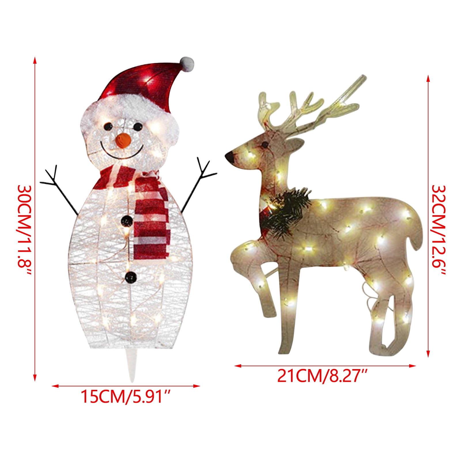 shyuyusa Christmas Penguin Yard Signs Stakes with Lights Noel Christmas Yard Decorations Lighted Outdoor Christmas Decorations for Home Lawn Pathway Walkway Party Decor (requires Assembly)