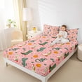 thumbnail image 3 of Erosebridal Western Cowgirl Boot Queen Sheet Sets, Cactus Plant Bed Set, 4-Piece, 3 of 5
